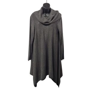 Relativity Women's Gray Cowl Neck Dressy Sweater Plus Size 2X